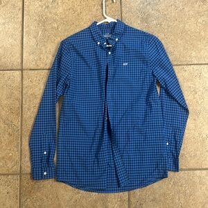 Vineyard Vines blue plaid shirt